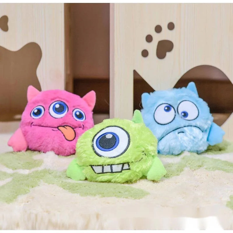 Interactive Monster Plush Giggle Ball Shake Crazy Bouncer Dog Toy Exercise Electronic Toy For Puppy Motorized Entertainment Pets