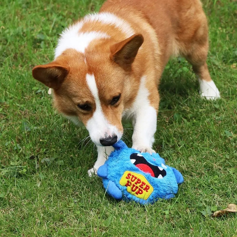 Brinquedos interativos para cães, bola de balanço, brinquedo de pelúcia para cães, vibração eletrônica, sons automáticos em movimento, brinquedos para filhotes de monstro