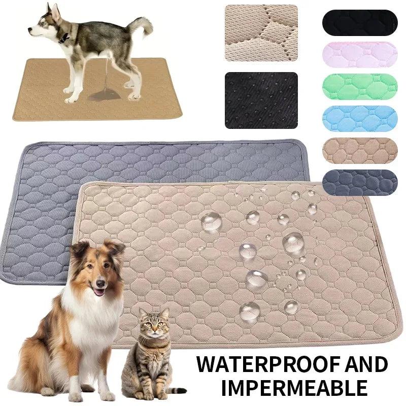 Almofadas de urina para cães laváveis, reutilizáveis, antiderrapantes, almofadas para xixi de animais de estimação, almofada de treinamento para filhotes, cama para animais de estimação, capa de assento de carro, suprimentos para animais de estimação