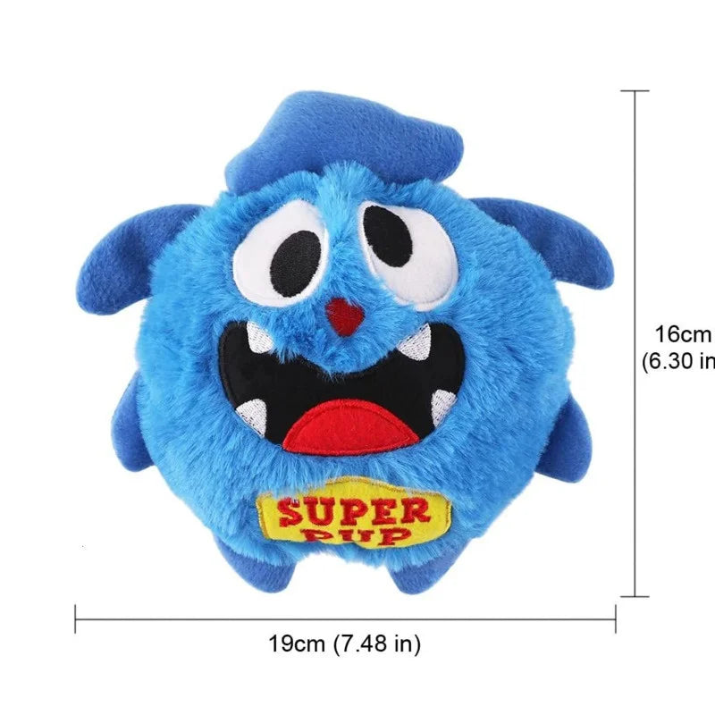 Bola de pelúcia interativa Monster Giggle Ball Shake Crazy Bouncer Brinquedo para cachorro Exercício Brinquedo eletrônico para filhotes Entretenimento motorizado Animais de estimação