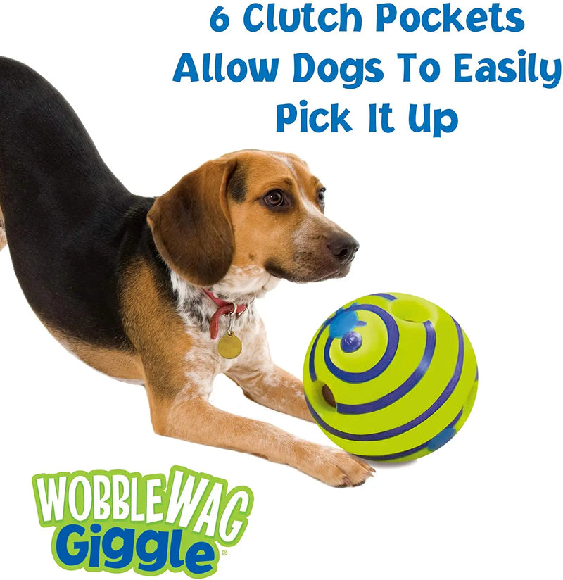 Wobble Wag Giggle Glow Ball Brinquedo Interativo para Cachorro Sons Divertidos de Risada Quando Rolado ou Sacudido Os Animais de Estimação Sabem Melhor Como Visto na TV