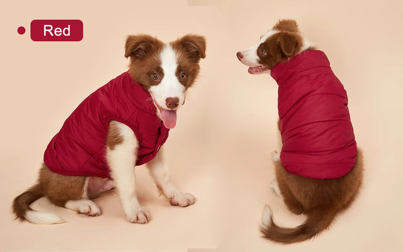 Roupas de inverno para cachorros, casaco quente à prova de frio para cães ao ar livre com forro de lã de algodão, roupas para filhotes de buldogue francês, casaco