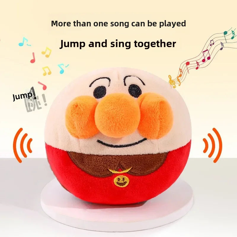 Interactive Dog Toy Teddy Music Clip Electric Plush Jump Ball Usb Rechargeable Clown Cartoon Dog Toys For Puppies