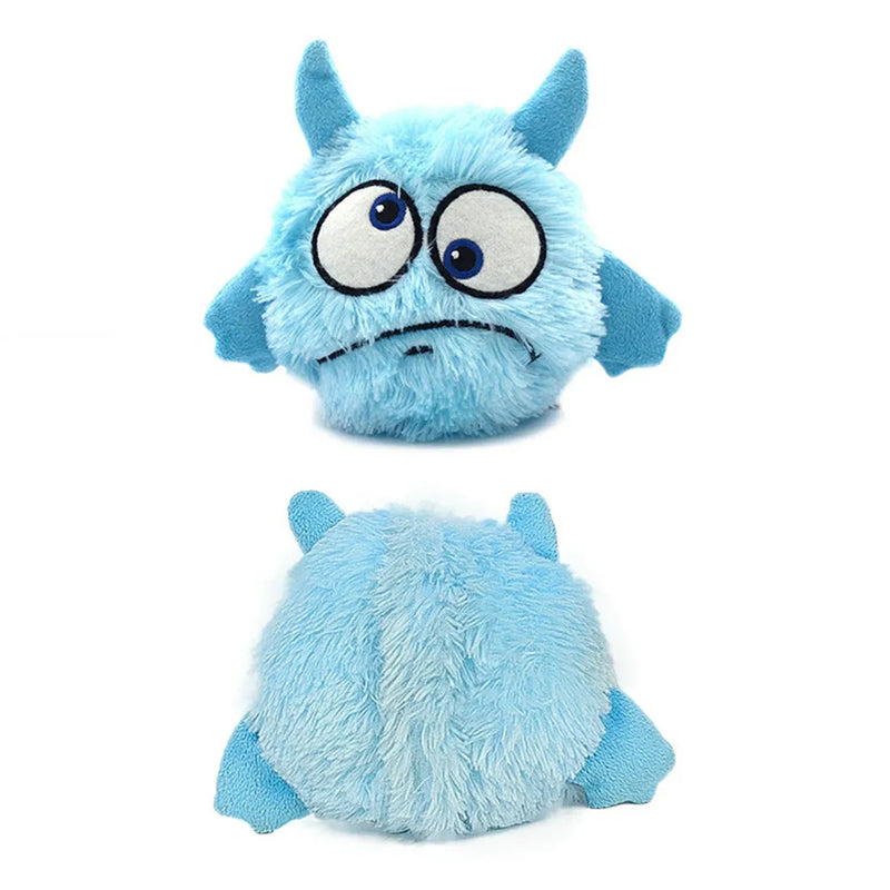 Interactive Dog Toys Bouncing Giggle Shaking Ball Dog Plush Toy Electronic Vibrating Automatic Moving Sounds Monster Puppy Toys