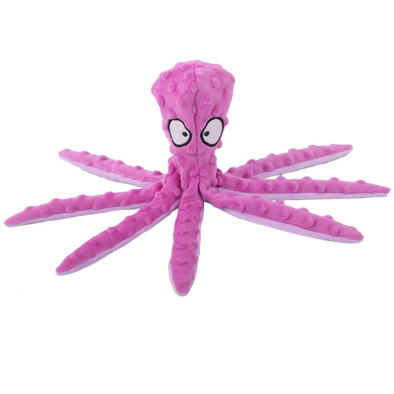 Pet Plush Toy Cat Dog Voice Octopus Shell Puzzle Toy Bite Resistant Interactive Pet Dog Teeth Cleaning Chew Toy Pet Supplies