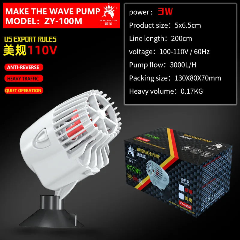 Wavemaker Wave Maker Water Pump for Aquarium Fish Tank Submersible Aerobic Pump Water Circulation Pump Flow Surf Pump 220-240V