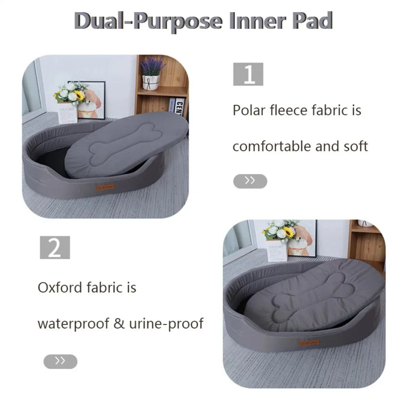 Waterproof and Anti-Mite Sofa Bed for Dogs and Cats, Chew Resistant Mat, Wear-Resistant, Oxford Cloth, Leakproof, Anti-murine In