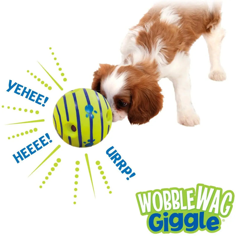 Wobble Wag Giggle Glow Ball Brinquedo Interativo para Cachorro Sons Divertidos de Risada Quando Rolado ou Sacudido Os Animais de Estimação Sabem Melhor Como Visto na TV