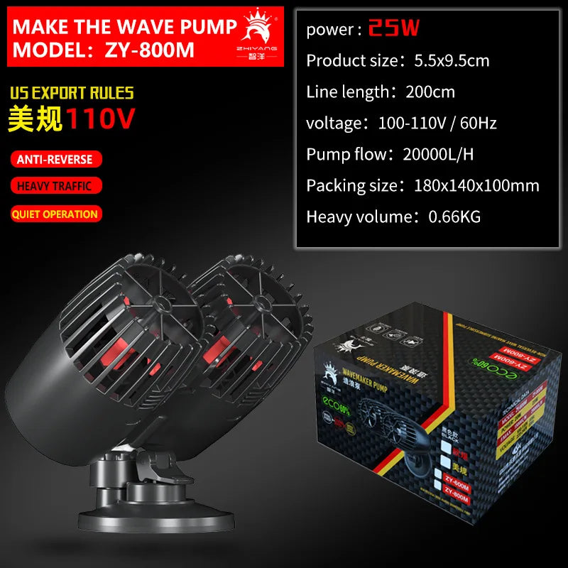 Wavemaker Wave Maker Water Pump for Aquarium Fish Tank Submersible Aerobic Pump Water Circulation Pump Flow Surf Pump 220-240V