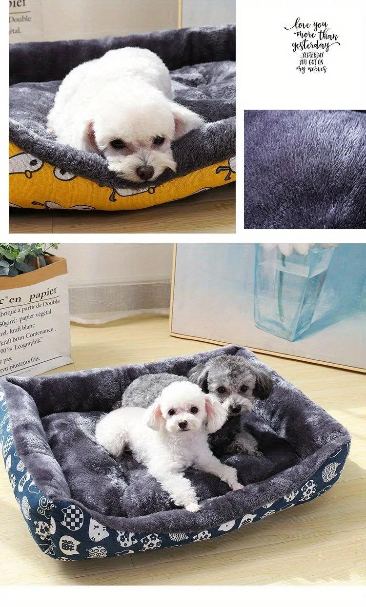 Cama para cachorro de estimação, sofá, tapetes, produtos para animais de estimação, acessórios para animais de estimação, cesta para cães, suprimentos para casa grande, média e pequena, cama para gatos