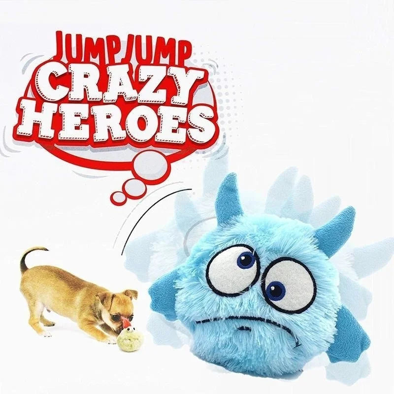 Interactive Monster Plush Giggle Ball Shake Crazy Bouncer Dog Toy Exercise Electronic Toy For Puppy Motorized Entertainment Pets